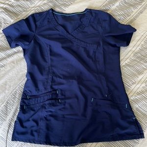 Navy scrub top